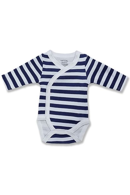 Fuar Baby Erkek Bebek Mavi Kruvaze Citcitli Body Zibin Trendyol