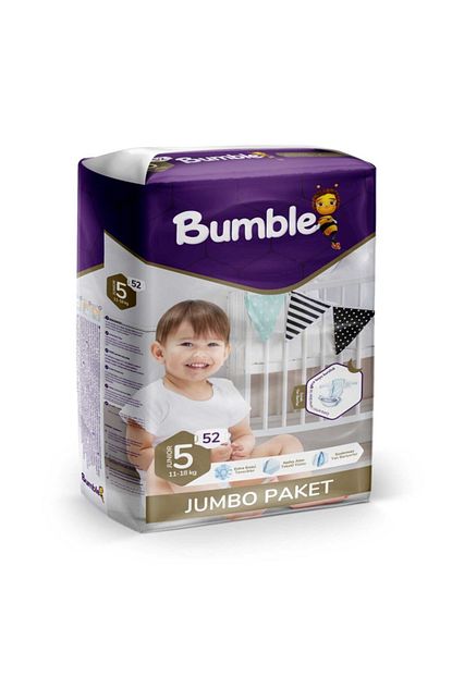 Bumble 5 Numara Jumbo Paket Bebek Bezi 52 Adet Trendyol