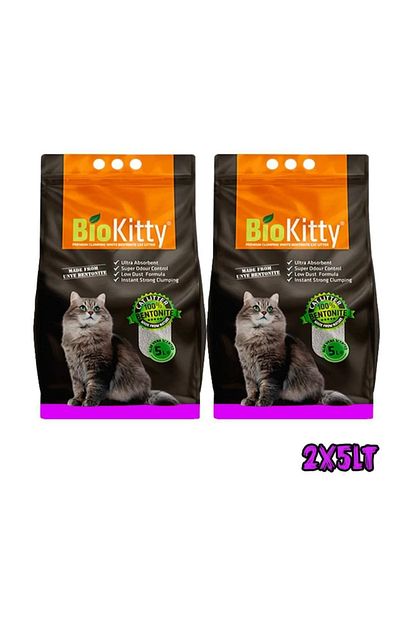 Biokitty Bebek Pudrali Ince Taneli Dogal Kedi Kumu 5lt 2adet Trendyol