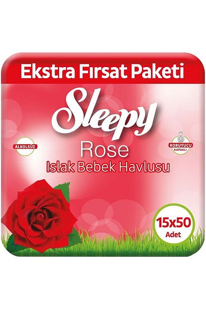 Sleepy Gul Kokulu Islak Havlu 15x50 Li 750 Yaprak Trendyol