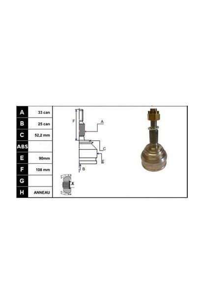 Ecofix Aks Kafasi Astra G 1 7 Dti 00 Dis Ecofix Trendyol