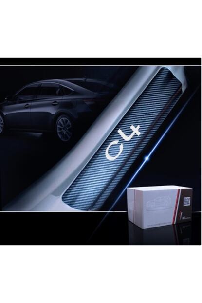 Tsc Citroen C4 Carbon Fiber Kapi Esigi Yazisi Sticker Boya Koruma Trendyol