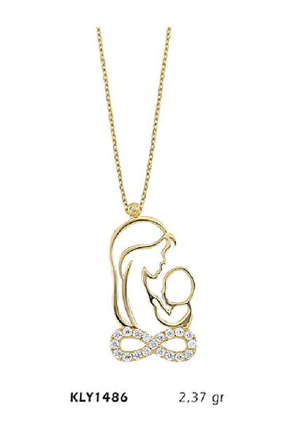 Harem Altin 14 Ayar Altin Anne Bebek Kolye Kly1486 Trendyol