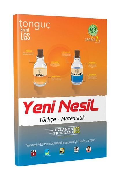 Tonguc Akademi Yayinlari 2020 Lgs 8 Sinif Yeni Nesil Turkce Matematik Trendyol