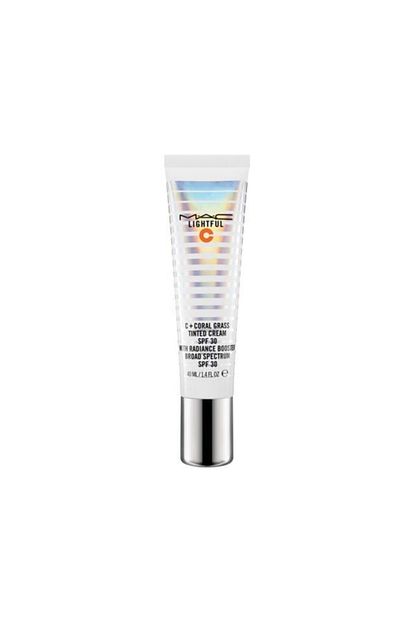 M A C Renkli Nemlendirici Lightful C Coral Grass Tinted Cream Spf 30 Light 773602440344 Trendyol