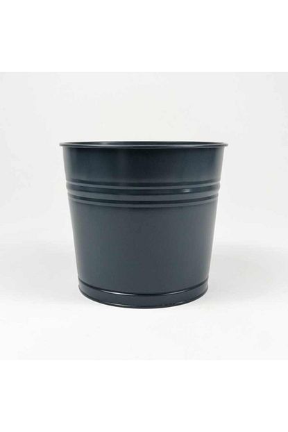 Fidanburada Fiora Renkli Metal Saksi 30 Cm Antrasit Trendyol