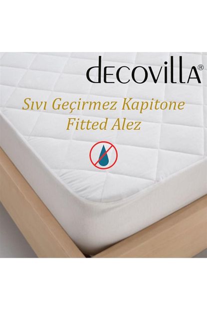 Decovilla Deco Alez Cift Kisilik Fitted Kapitone Sivi Gecirmez 160x200 Cm Trendyol