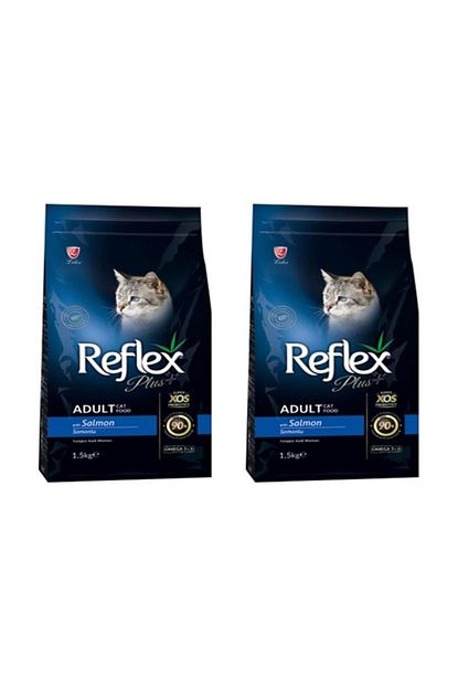 Reflex Plus Somon Balikli Yetiskin Kedi Mamasi 1 5 Kg 2 Li Set Trendyol