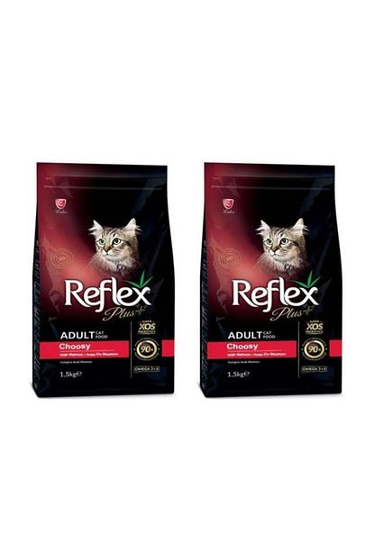 Reflex Plus Choosy Somonlu Kuru Kedi Mamasi 1 5 Kg 2 Li Set Trendyol