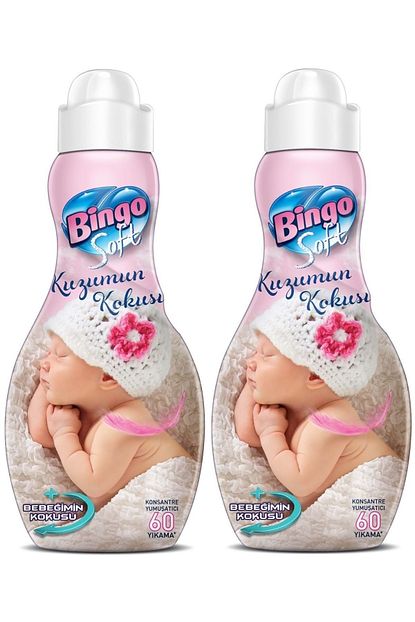 Bingo Soft Yumusatici Konsantre 1440ml 2 Li Set Kuzumun Kokusu Pembe Hipoalerjenik Trendyol