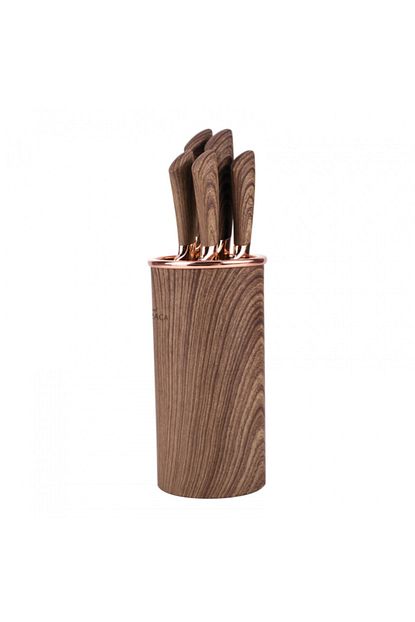Karaca Wave Brown 6 Parca Bicak Seti Trendyol