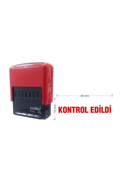 Sirdas 912 Kase Kirmizi Makine Kirmizi Kece Kontrol Edildi Yazisi Ile Trendyol