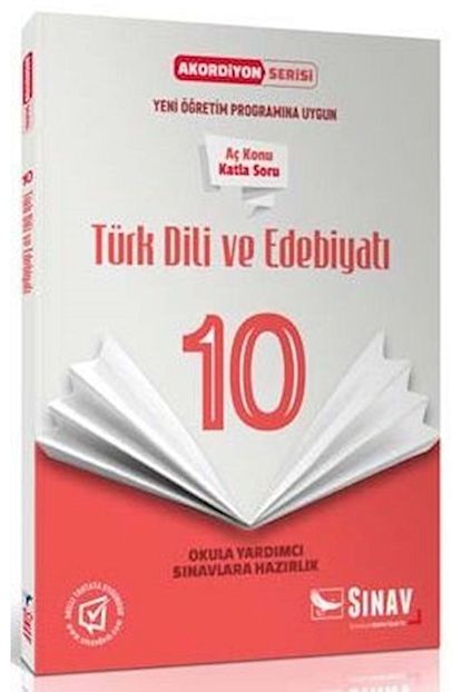 Sinav Yayinlari 10 Sinif Turk Dili Ve Edebiyati Akordiyon Kitap Trendyol