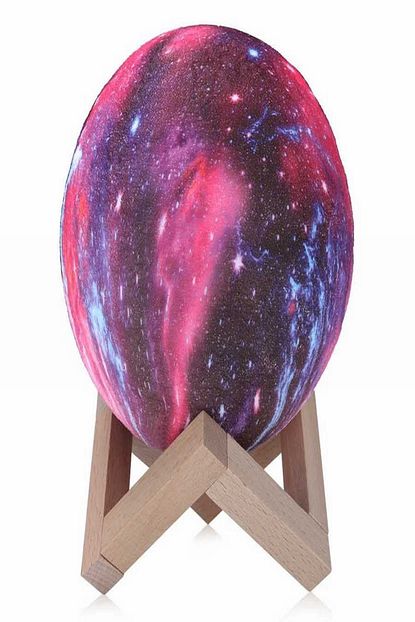 Geyik Design Ahsap Standli Buyuk Boy Renk Degistiren Galaksi Dolunay 3d Gece Lambasi Trendyol
