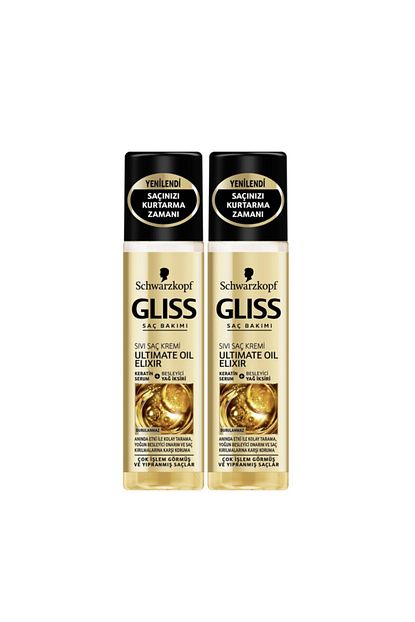 Gliss Ultimate Oil Elixir Sivi Sac Kremi 200 Ml X 2 Paket Fiyati Yorumlari Trendyol