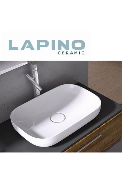 Lapino Lapino Premium 60 Cm Tezgah Ustu Lavabo Beyaz Renk Trendyol