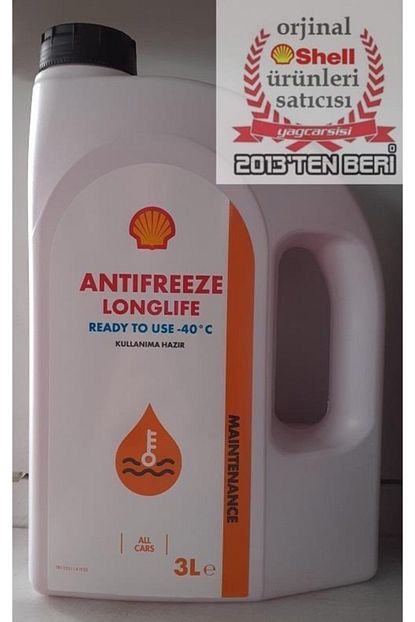Shell Long Life Antifreeze 3 L 40 Kullanima Hazir Kirmizi Trendyol