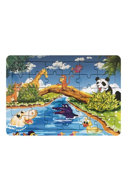 Kedi Yayinlari Yapboz 28 5x18 5 30 Parca Canli Parlak Renkli Cocuk Puzzle Trendyol