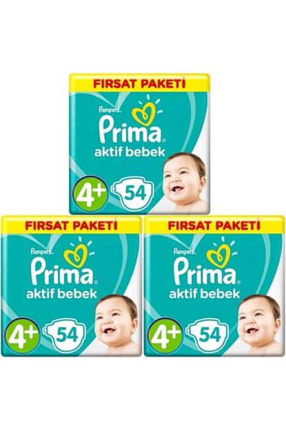 Prima Aktif Bebek No 4 Maxi 54 Adet Bebek Bezi 3 Adet Trendyol