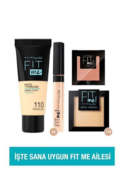 Maybelline New York Fit Me 4 Lu Makyaj Seti 36005313245061 Trendyol