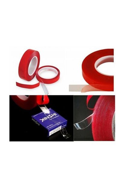 Biotech Cift Tarafli Kirmizi Silikon Bant Cam Bant 18mmx2 Metre Yapistirici Bant 10kg M Sabitleme Gucu Trendyol