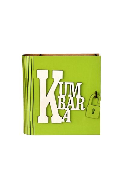 Adf Toptan Ahsap Kitap Gorunumlu Kumbara Yesil Trendyol