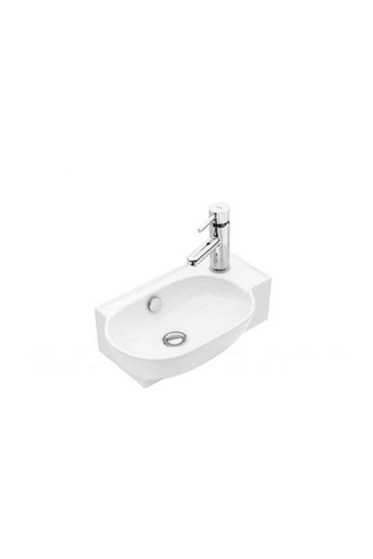 Sanovit Sanovit Tezgah Ustu 45 Cm Mini Yandan Cikisli Canak Lavabo Beyaz Renk Trendyol