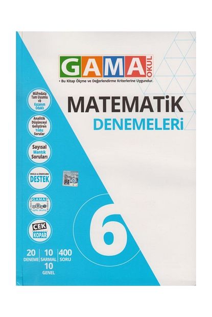 Gama Yayinlari 6 Sinif Matematik Tekrar Testleri Trendyol
