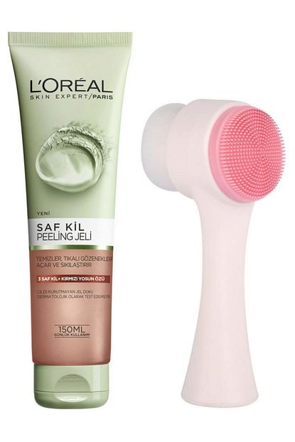 L Oreal Paris Saf Kil Peeling Jeli Kirmizi Yosun Ozlu 150 Ml Fluweel Cilt Yuz Temizleme Fircasi 86904467219328 Trendyol