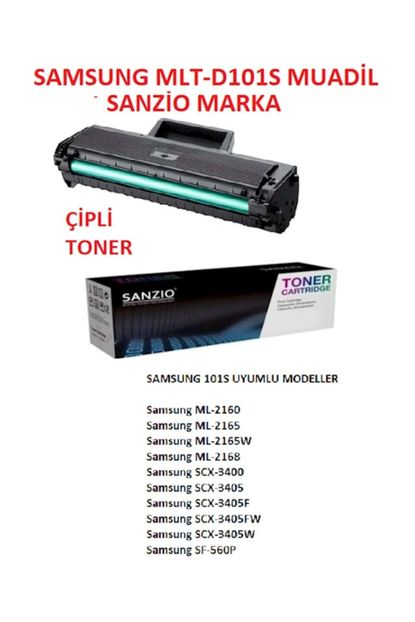 Sanzio Samsung Ml 2160 Ml 2161 Cipli Mlt D101 Muadil Toner Np D101s Fiyati Yorumlari Trendyol