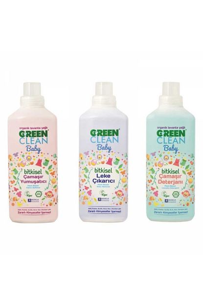 Green Clean U Green Clean Baby Camasir Deterjani 1 Lt Camasir Yumusatici 1 Lt Leke Cikarici 1 Lt Trendyol