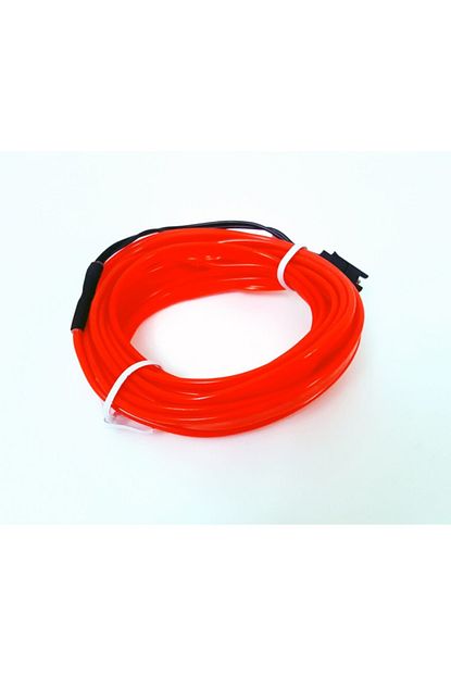 Femex Muzige Duyarli 3 Metre Kirmizi Ip Neon Led Fitili Pilli Kumanda Trendyol
