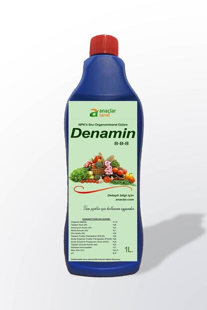 Denamin 1 Litrelik Npk Li 8 Azotlu 8 Fosforlu 8 Potasyumlu Sivi Organomineral Gubre Denamin Trendyol