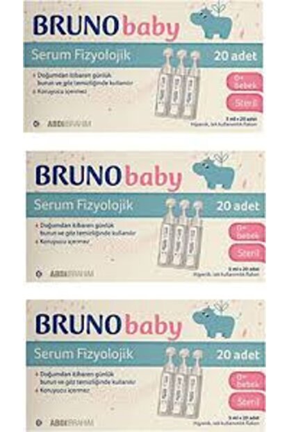 Bruno Baby Serum Fizyolojik 5 Ml 20 Flakon 3 Adet Skt 06 22 Trendyol