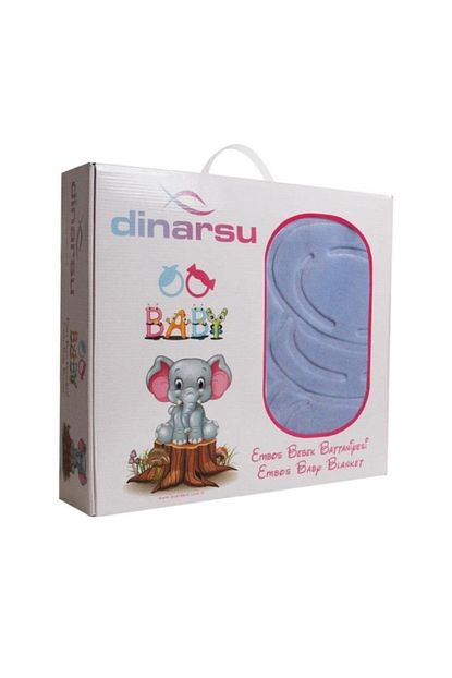 dinarsu embos bebe battaniyesi kutulu 100x120 mavi fiyati yorumlari trendyol