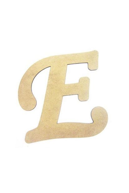 Ahsap E Harfi 20 Cm Trendyol