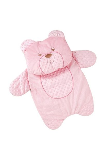 Kuzum Bebe Kiz Bebek Sevimli Ayicik 2 Parca Nohut Alt Acma Minderi Bebek Bakim Ortusu Pembe Trendyol
