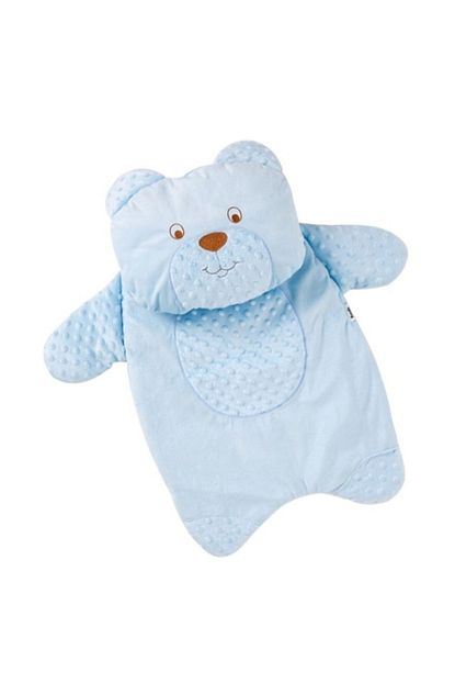 Kuzum Bebe Erkek Bebek Sevimli Ayicik 2 Parca Yastikli Nohut Alt Acma Minderi Bebek Bakim Ortusu Mavi Trendyol
