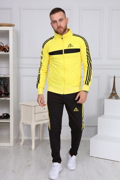 Carolina Collection Erkek Sari Siyah Esofman Takimi Trendyol