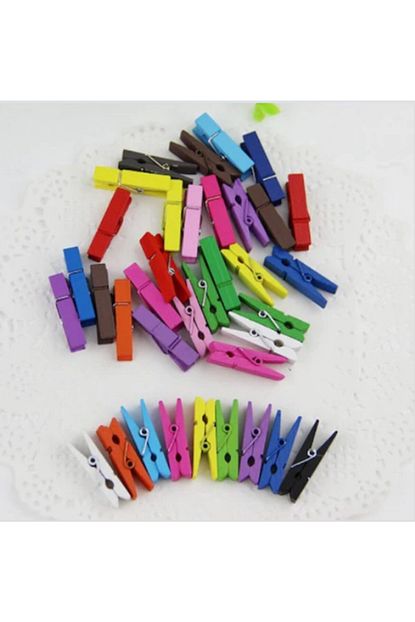 Handmade Mini Renkli Mandallar 24 Lu Trendyol