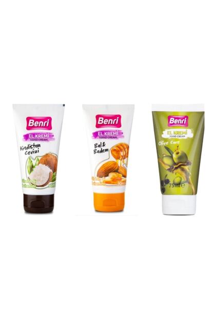 Benri El Kremi Hindistan Cevizli Bal Badem Zeytinyagli 3 Lu Paket Trendyol