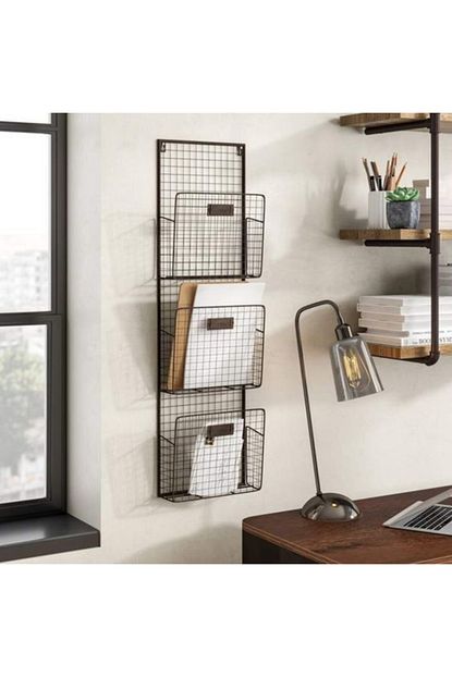 Wess Dizayn Dighton 3 Tier Tel Duvar Dergilik Ve Gazetelik Unitesi Trendyol