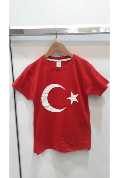 Bella Unisex Cocuk Kirmizi Ay Yildiz Tisort Trendyol