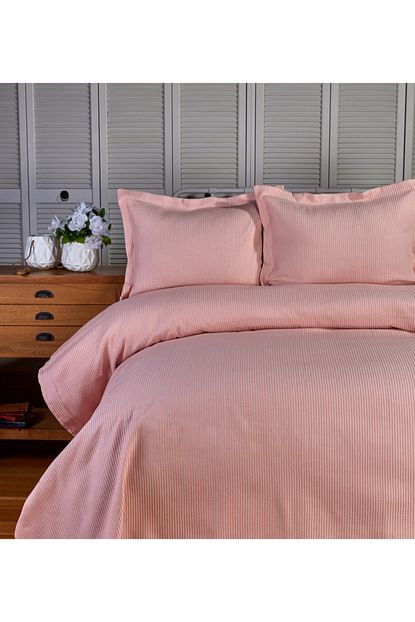 Karaca Home Pudra Tek Kisilik Yatak Ortusu Trendyol