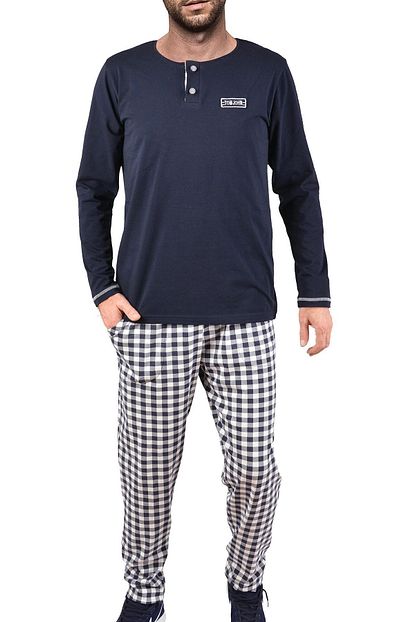 Tom John Erkek Pijama Takimi Buyuk Beden Uzun Kollu Trendyol