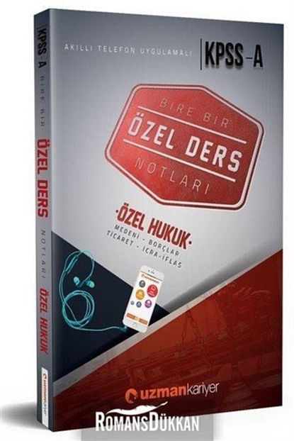 Uzman Kariyer Yayinlari Kpss A Ozel Hukuk Ozel Ders Notlari Trendyol