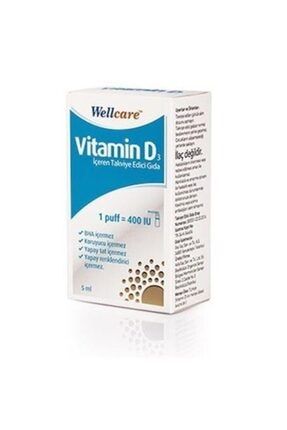 Wellcare Vitamin D3 400 Iu 5 Ml Trendyol