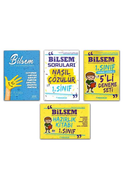 Zeki Cocuk Yayinlari 1 Sinif Bilsem Sinavi Hazirlik Seti Deneme Soru Kitabi Nasil Cozulur 4 Kitap Trendyol