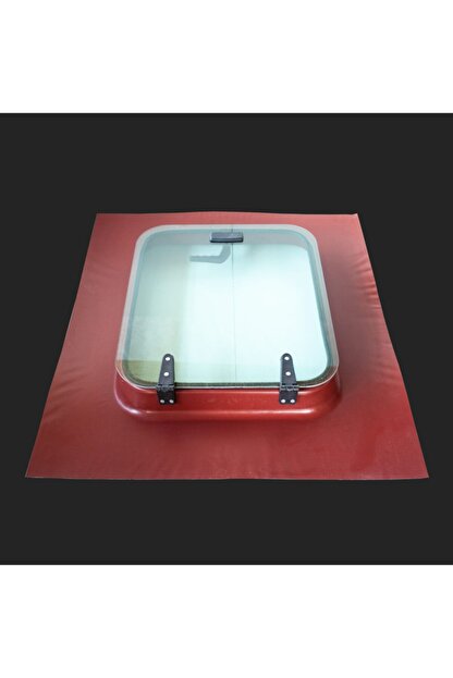 Ince Cati Shingle Cati Cikis Kapagi 95x85 Kirmizi Camli Trendyol