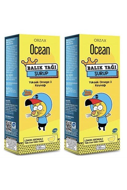 ocean balik yagi limon aromali omega 3 kral sakir 150 ml 2 adet fiyati yorumlari trendyol